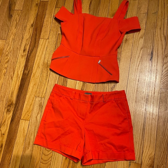 ✅Matching Set Top Blouse Off Shoulder Zip colorful Casual Dress Work Day Party - Picture 5 of 6